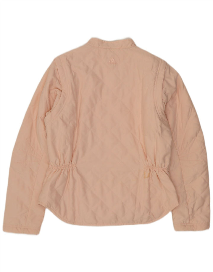 Adidas Veste matelassée pour femme UK 14 Polyester rose moyen