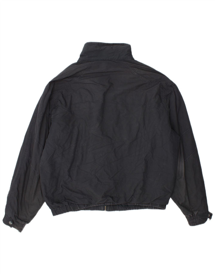 Zara Veste Bomber Homme UK 40 Large Bleu Marine Polyester