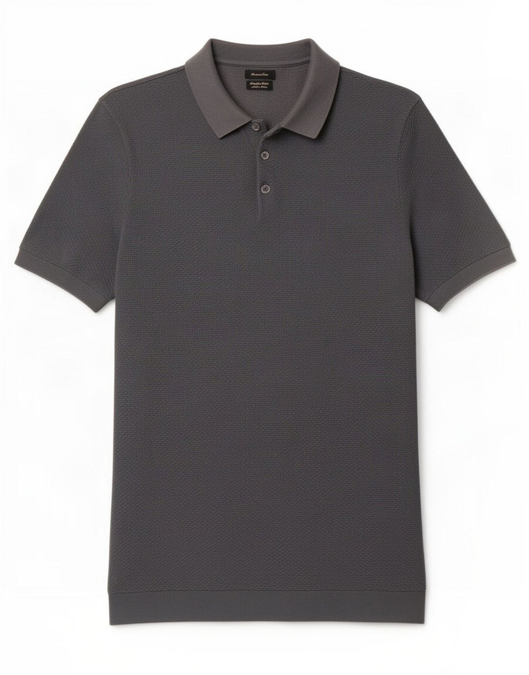 Massimo Dutti Polo Homme Gris Moyen Coton