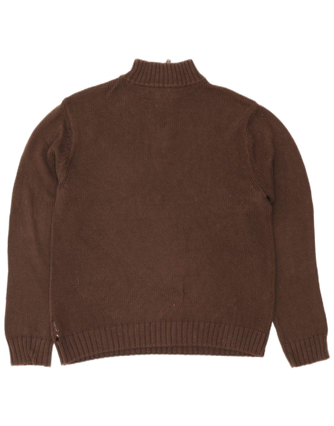 Chaps Pull Col Zippé Homme Marron Moyen Coton