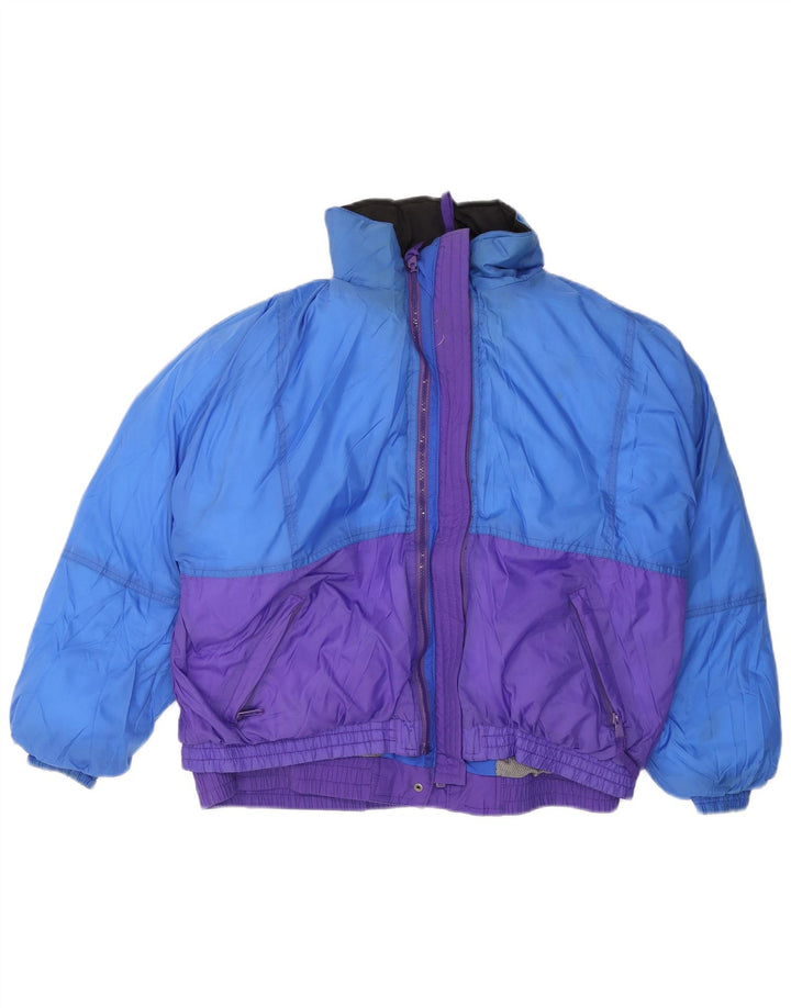 Eddie Bauer Veste matelassée à capuche surdimensionnée pour femme UK 16 Large Violet