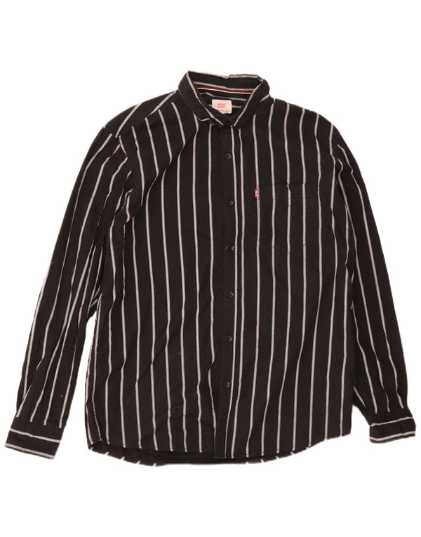 Levi's Chemise Slim Fit 2XL Homme Noir Rayé