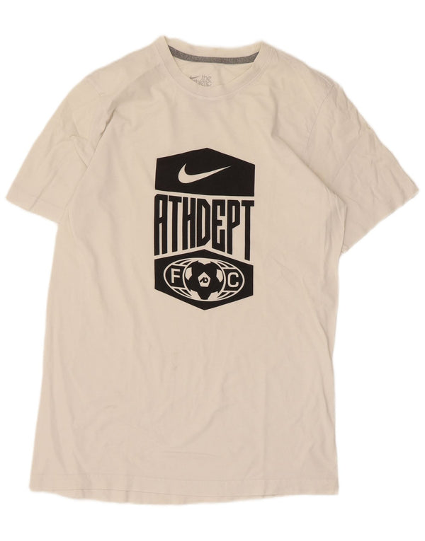 Nike T-shirt graphique coupe standard pour homme UK 38/40 Blanc moyen