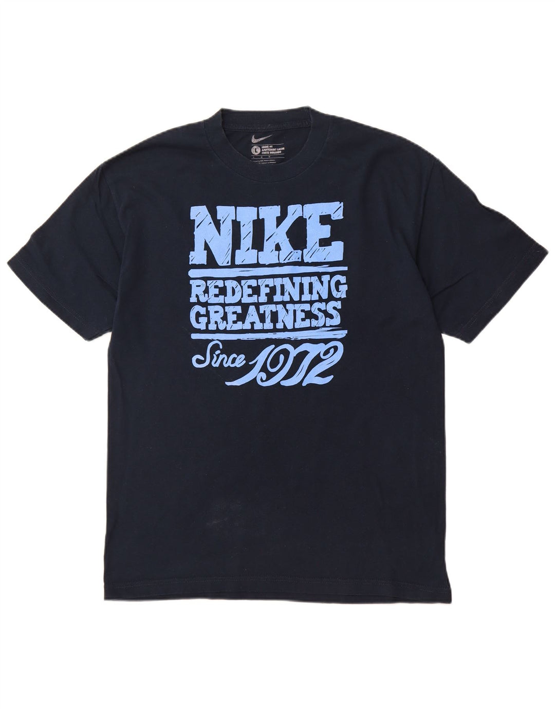 NIKE T-shirt ample pour homme en coton bleu marine