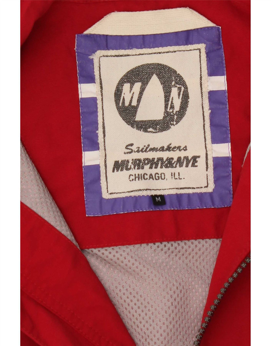 Murphy & Nye Veste de pluie pour homme UK 38 Rouge moyen Polyester