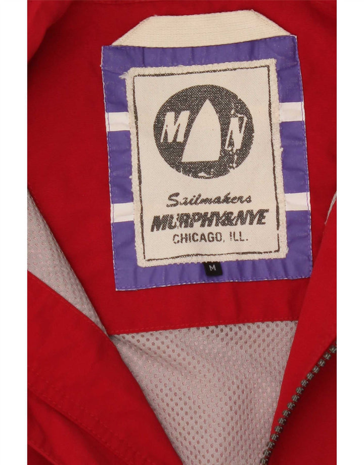 Murphy & Nye Veste de pluie pour homme UK 38 Rouge moyen Polyester