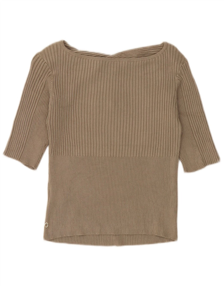 Guess Chemisier court pour femme UK 42 Kaki moyen en viscose