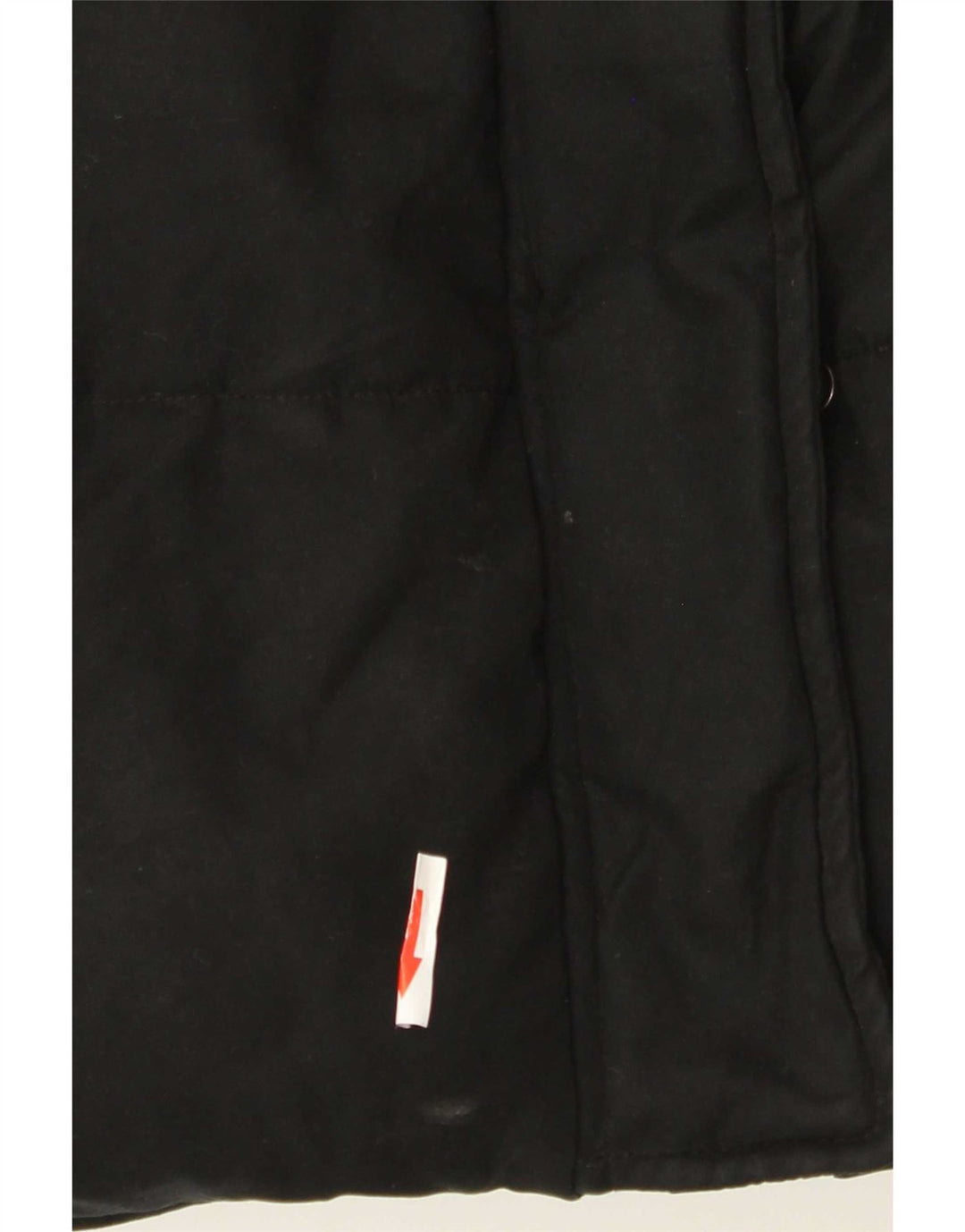Jack Wills Veste matelassée à capuche pour femme UK 14 Large Noir Polyester