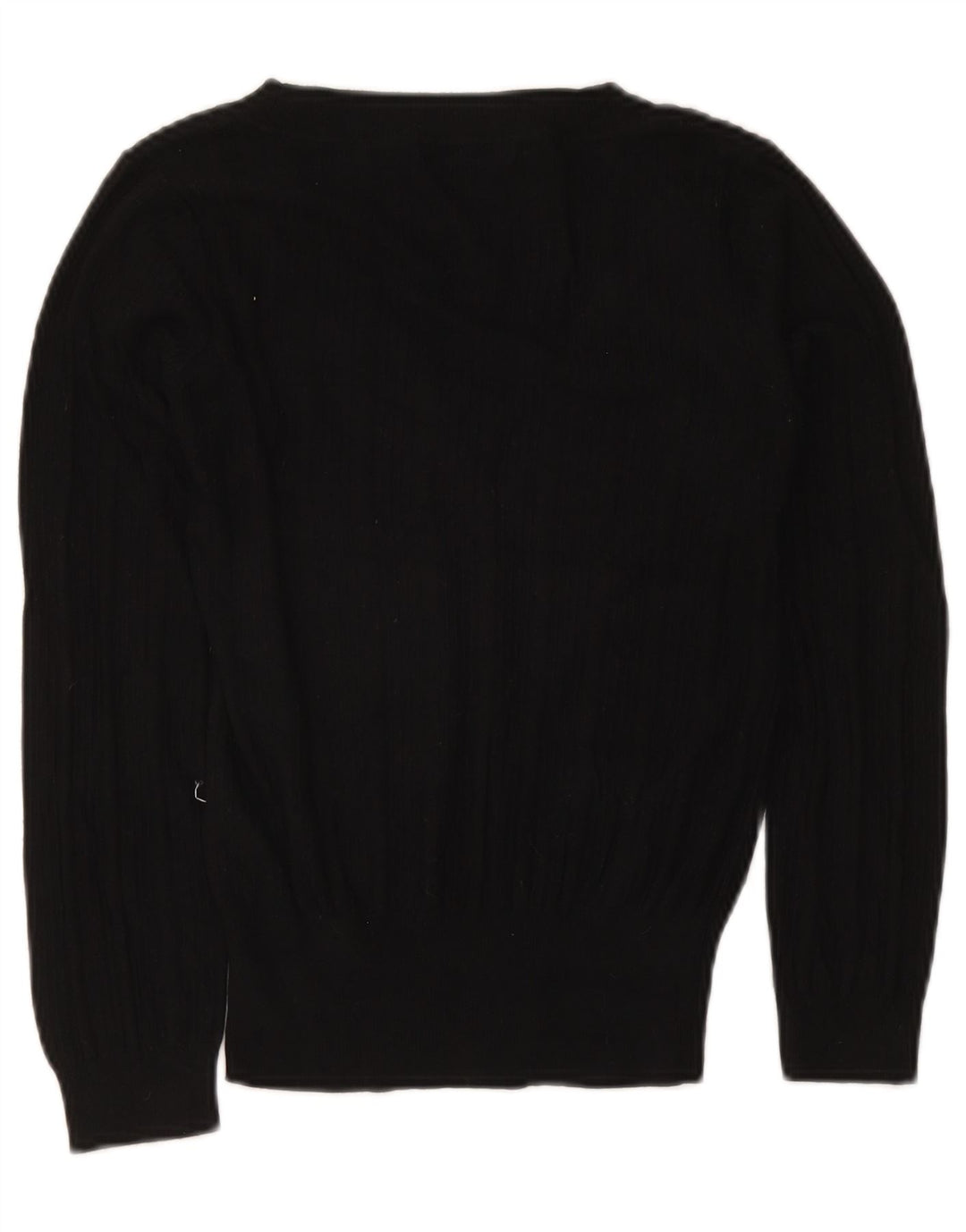 Marks & Spencer Pull court à col en V pour femme UK 12 Noir moyen