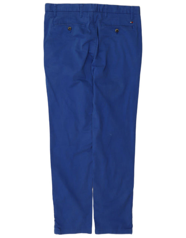 Tommy Hilfiger Pantalon Chino Slim Homme W32 L32 Bleu Coton