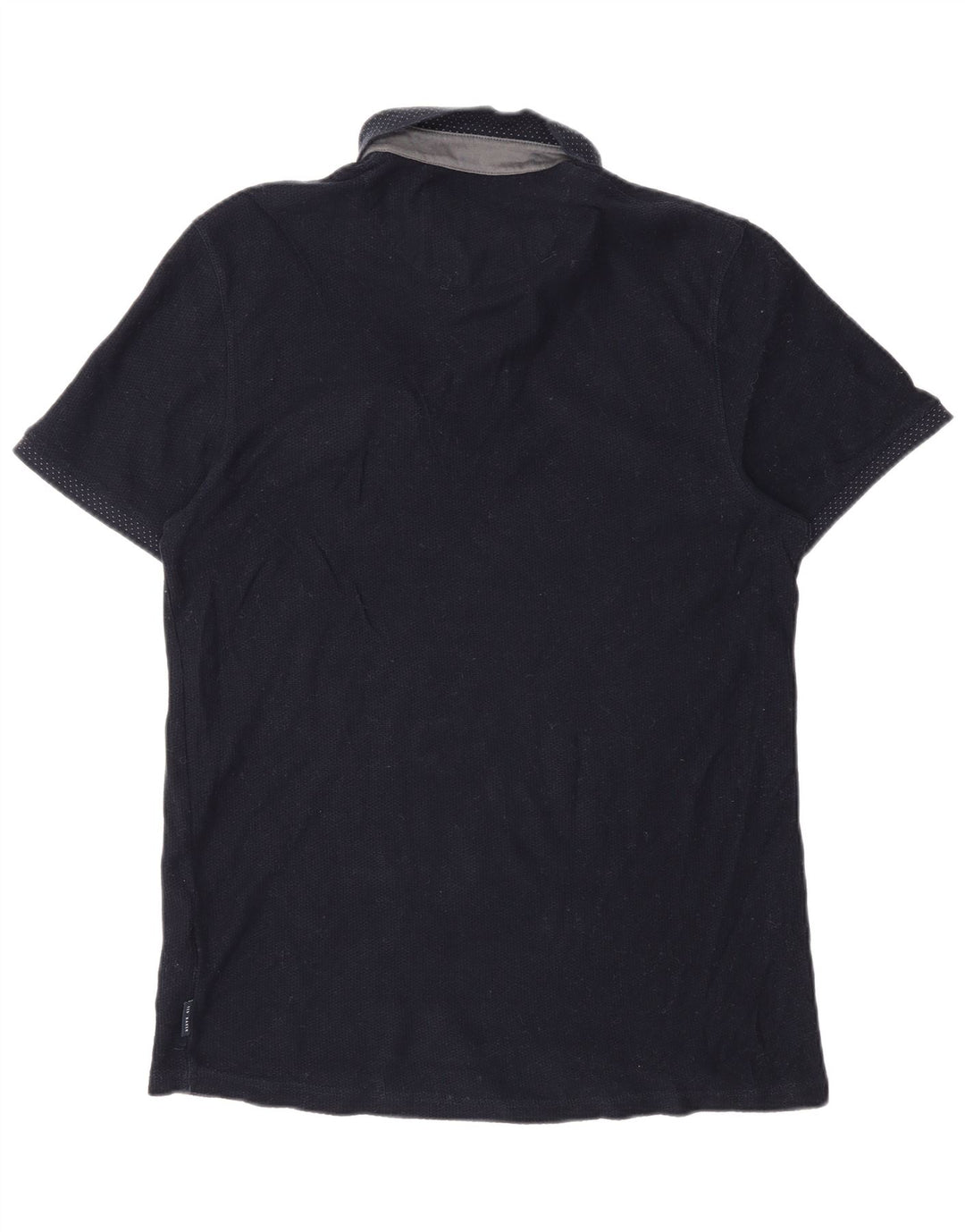 Ted Baker Polo Homme Taille 4 Large Bleu Marine Coton