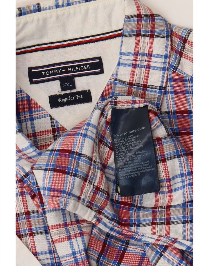Tommy Hilfiger Chemise Regular Fit Homme 2XL Coton à Carreaux Multicolore