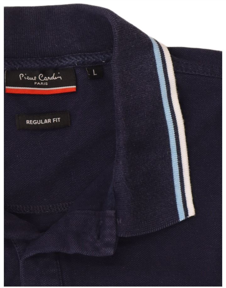 Pierre Cardin Polo coupe classique pour homme, grand bleu marine