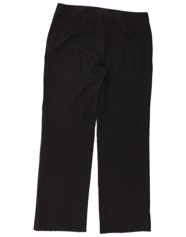 Marks & Spencer Pantalon droit décontracté pour femme UK 14 Large W34 L31 Noir