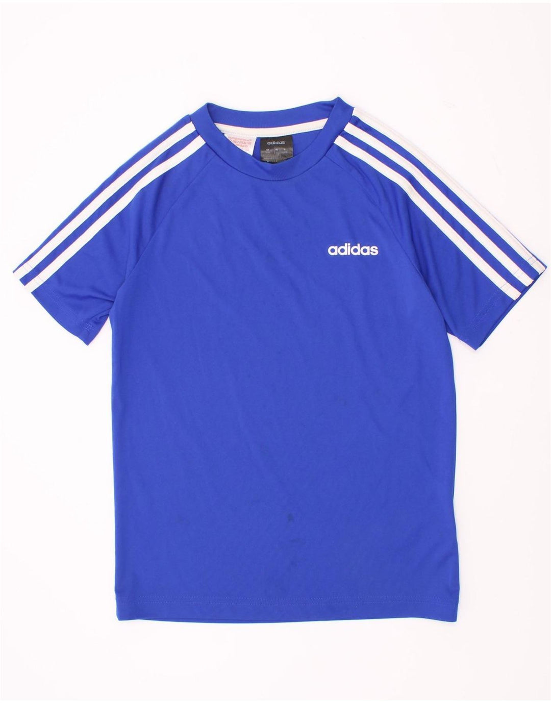 Adidas Garçon Climalite T-Shirt Top 9-10 ans Bleu Polyester