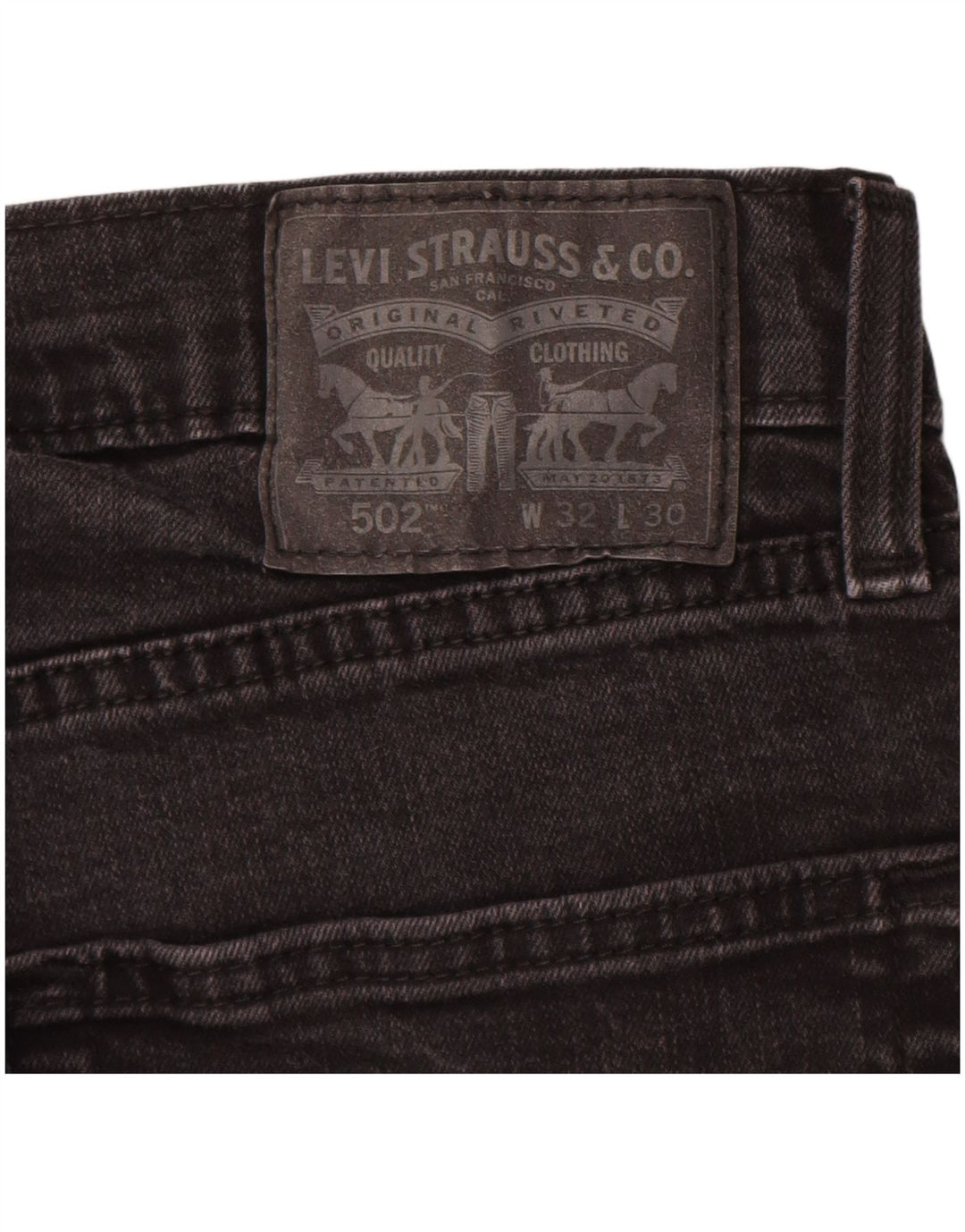 Levi's Jean 502 Tapered Homme Noir Coton