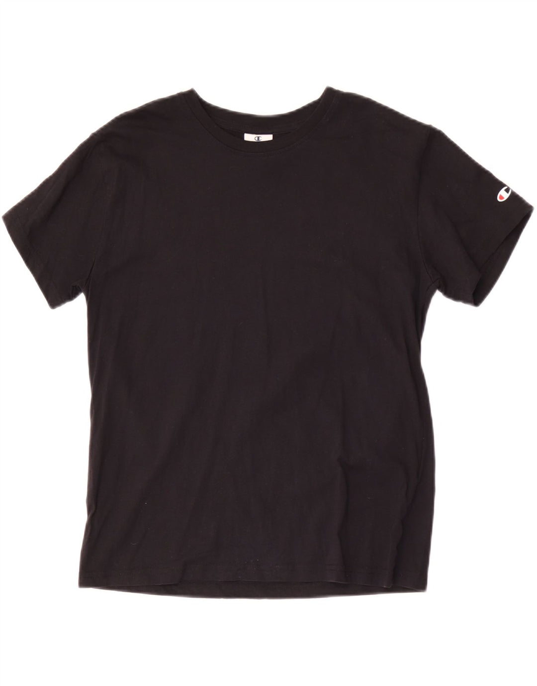 Champion T-Shirt Femme UK 12 Medium Noir