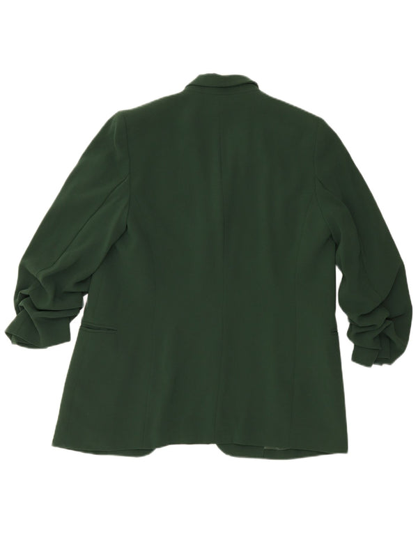 Marks & Spencer Veste blazer ouverte à manches 3/4 pour femme UK 12 Vert moyen