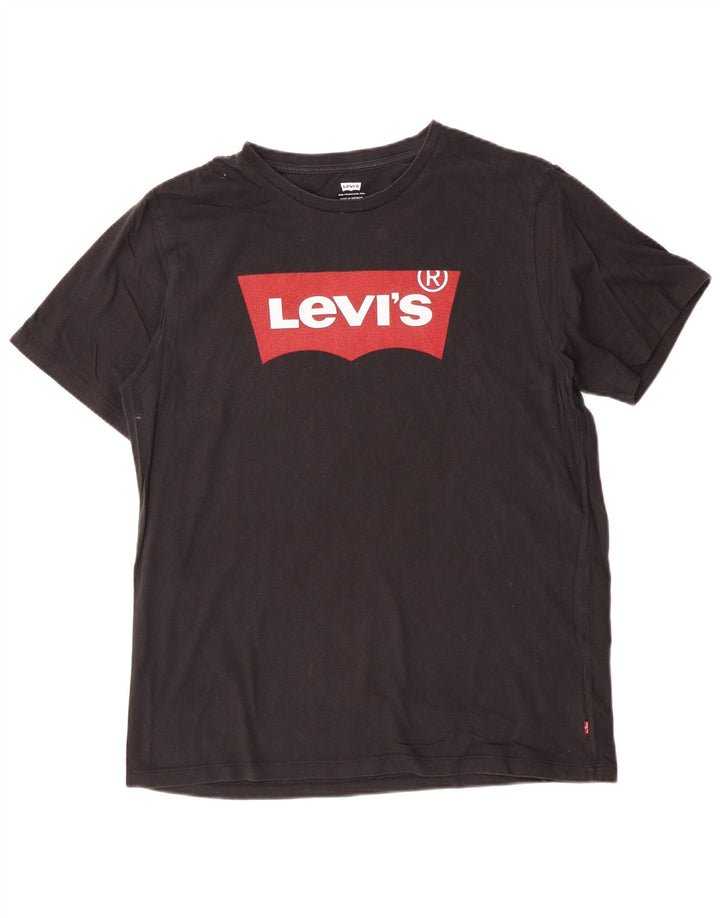 Levi's Tee-Shirt Graphic Homme Noir Moyen Coton