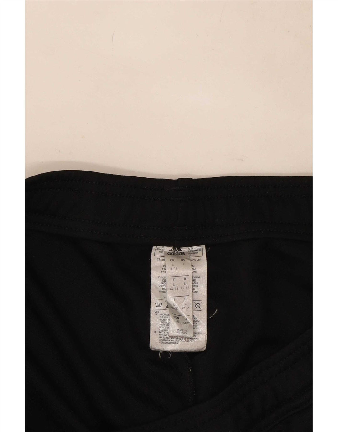Adidas Pantalon de survêtement pour femme UK 16/18 Large Noir Polyester