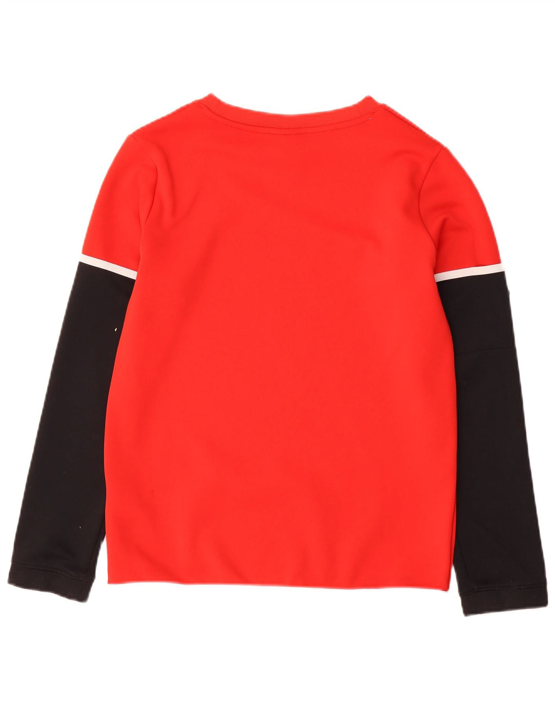 NIKE Haut graphique à manches longues pour garçon 12-13 ans Large Rouge Colourblock