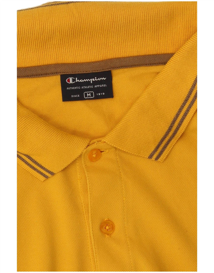 Champion Polo Homme Jaune Moyen Coton