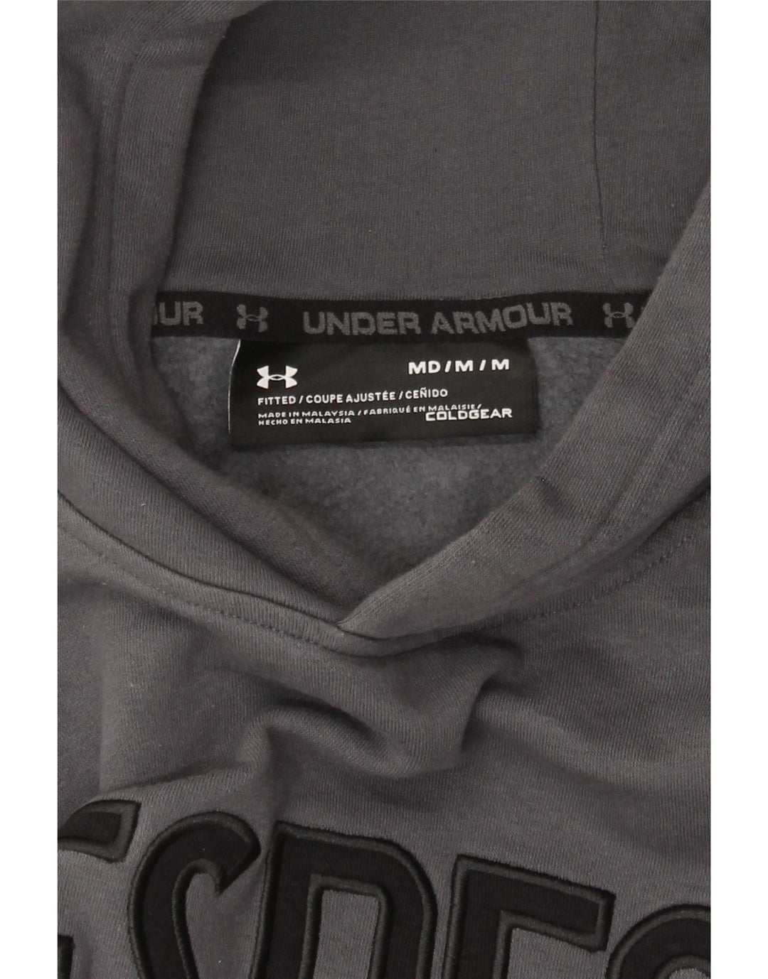 Under Armour Sweat à Capuche Cold Gear Graphic Homme Gris Moyen