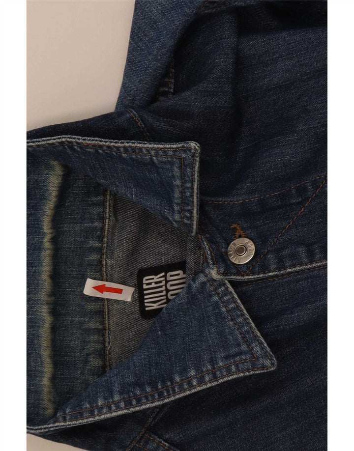 Killer Loop Veste en jean pour homme UK 36 Petit coton bleu