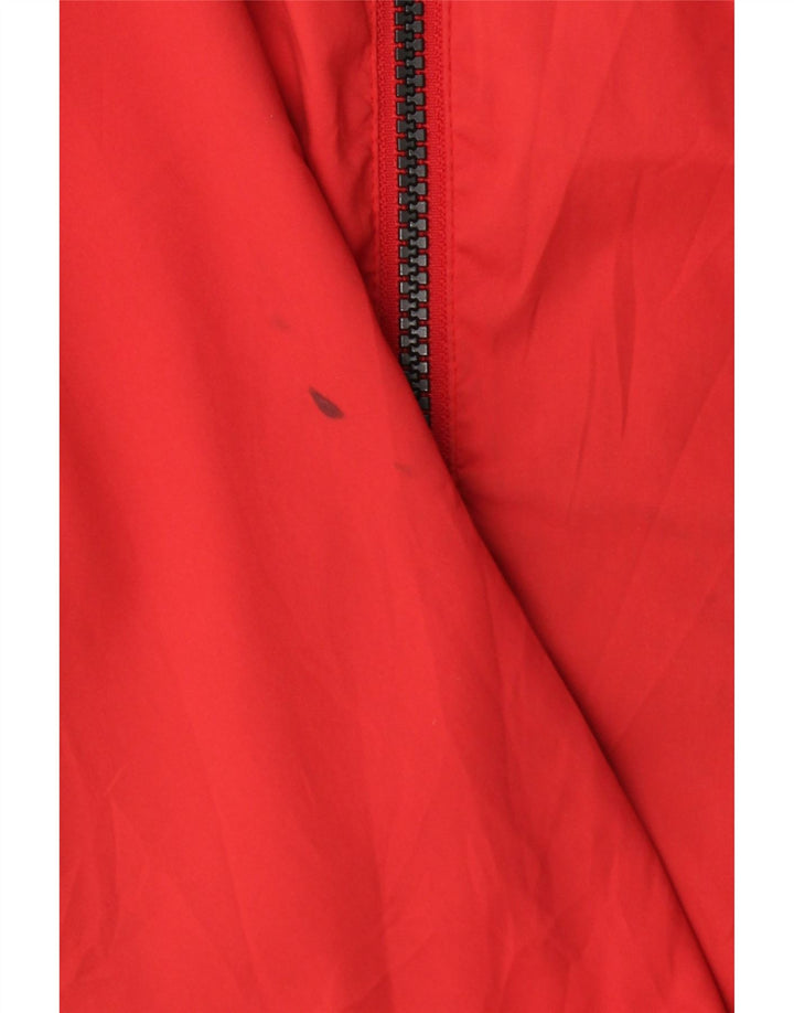 Adidas Veste de pluie Clima Proof pour homme UK 42 XL Rouge Colorblock Polyester
