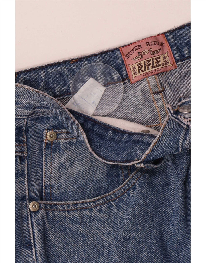 Rifle Jean droit vieilli pour homme W33 L33 en coton bleu