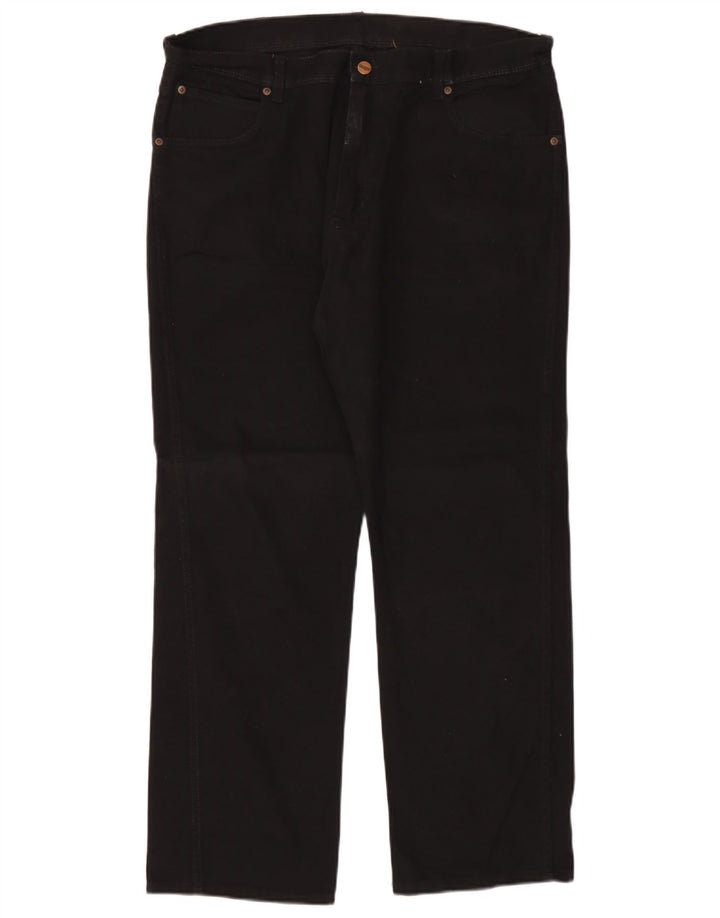 Wrangler Jean droit coupe régulière pour homme W38 L30 en coton noir