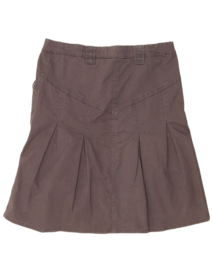 Benetton Jupe Trapèze Femme Small W32 Gris Coton