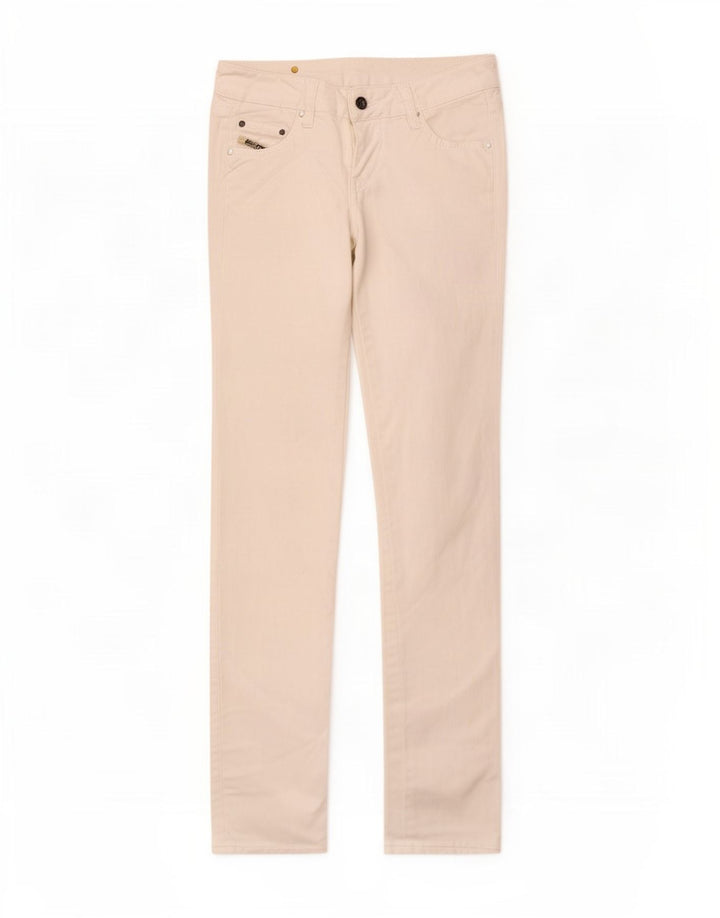 Jean Slim Femme Diesel W25 L30 Coton Blanc