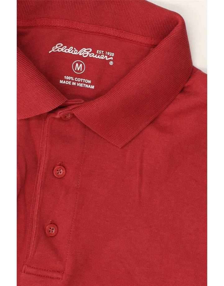 Eddie Bauer Polo Homme Coton Rouge Moyen