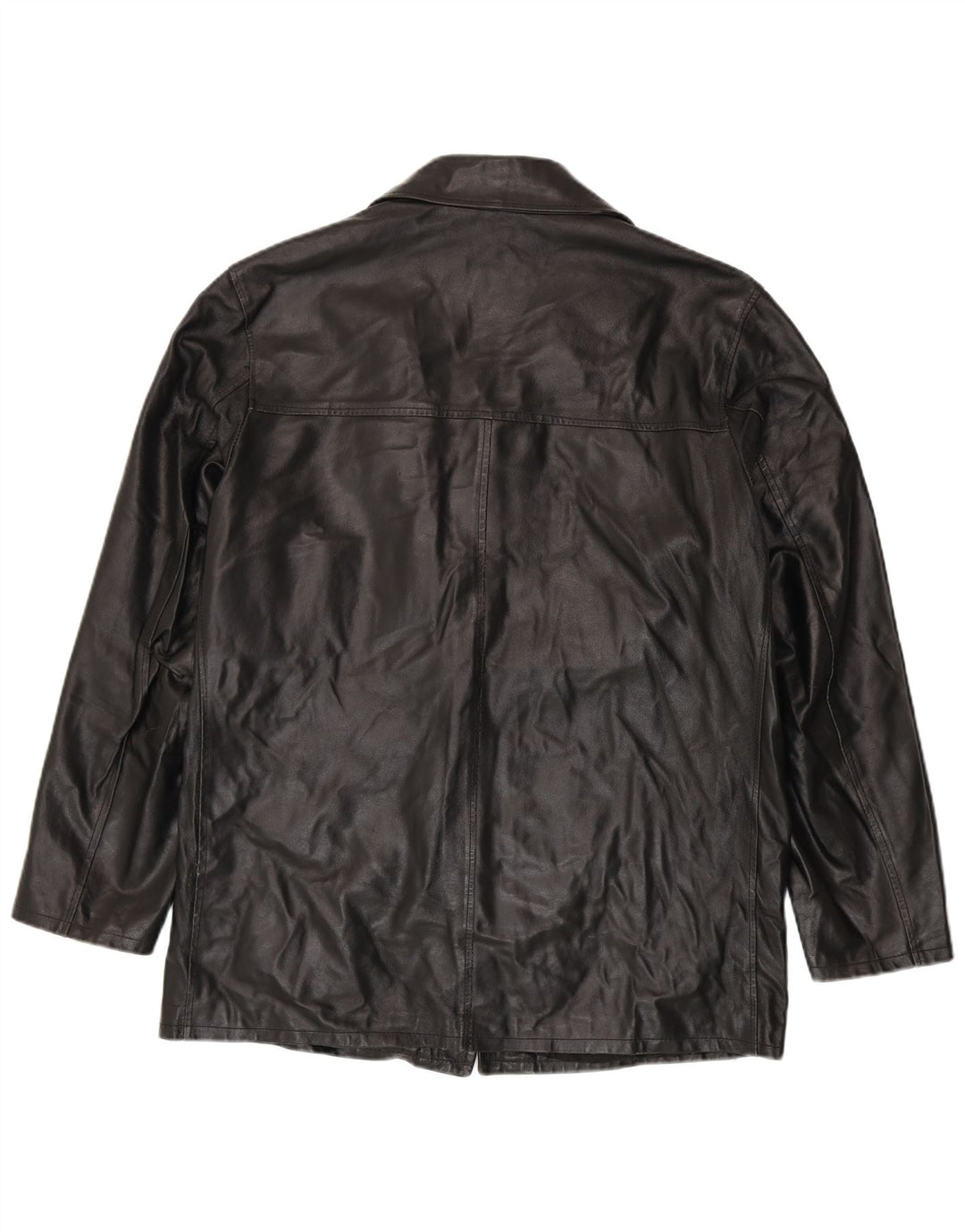 VINTAGE Veste en cuir homme IT 52 XL Cuir noir