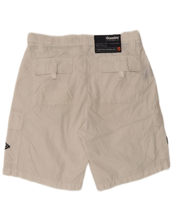 Gaastra Short Cargo Graphique Homme Petit W29 Coton Blanc