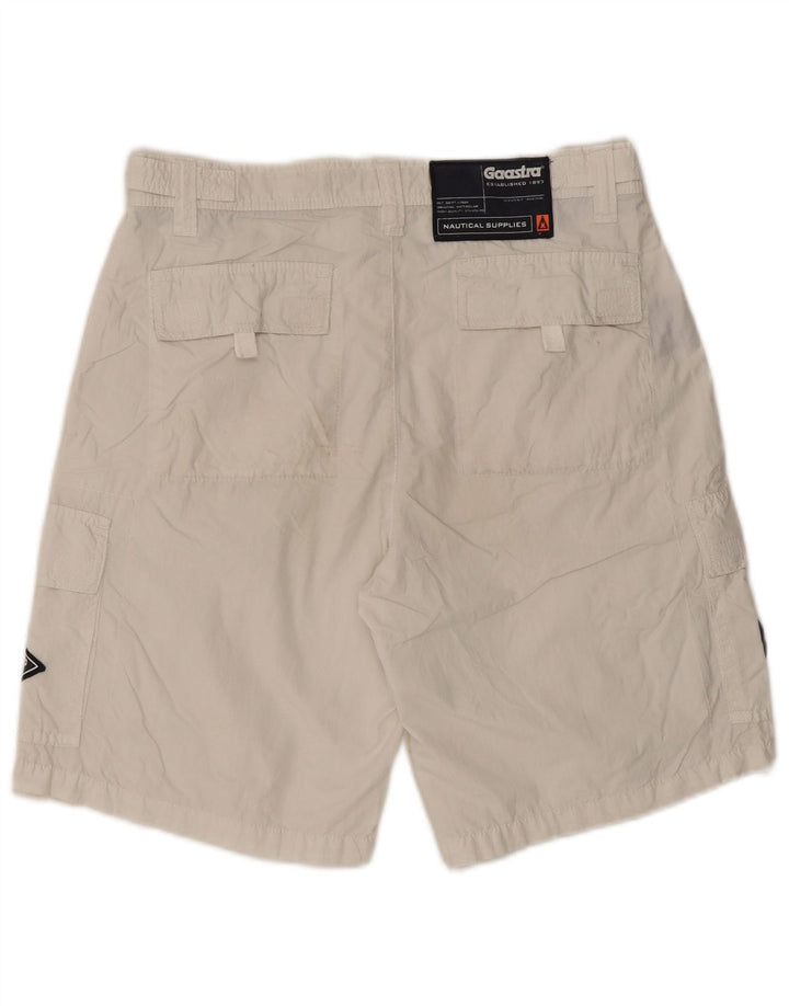 Gaastra Short Cargo Graphique Homme Petit W29 Coton Blanc