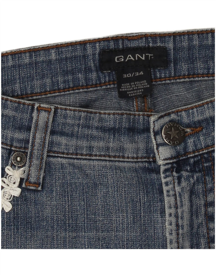 Gant Jean Droit Femme W30 L28 Bleu Coton