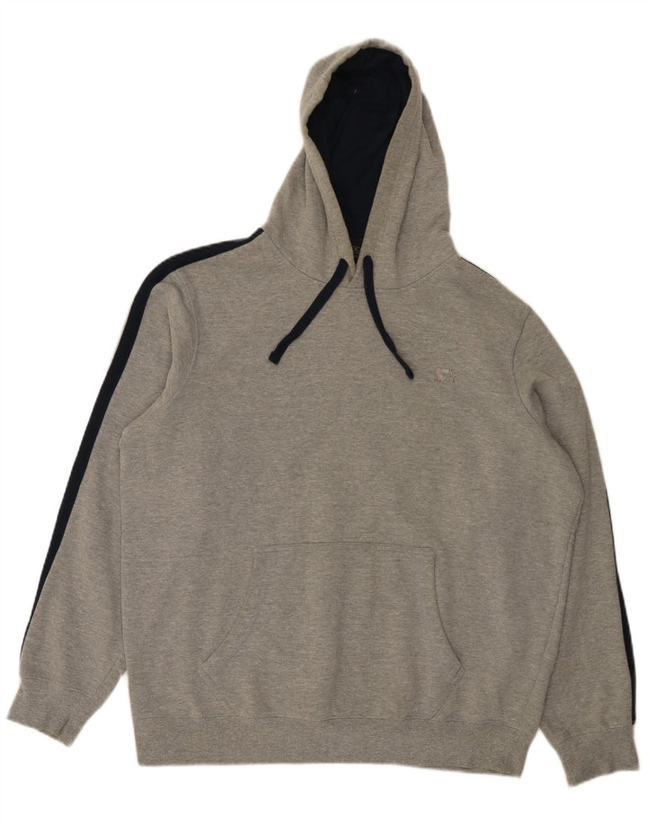 Starter Pull à capuche pour homme en coton gris moyen