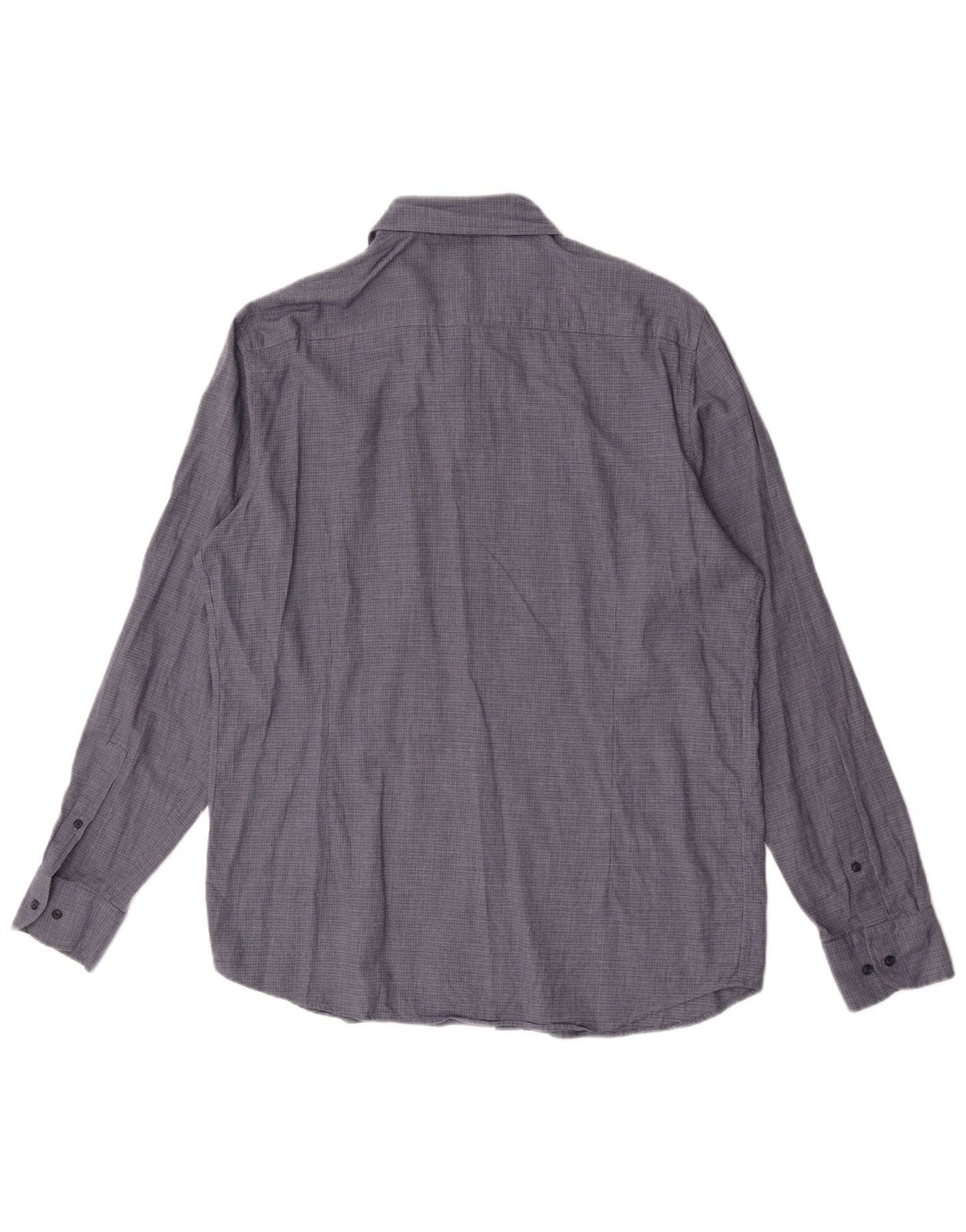 Massimo Dutti Chemise Homme XL Bleu Carreaux Coton