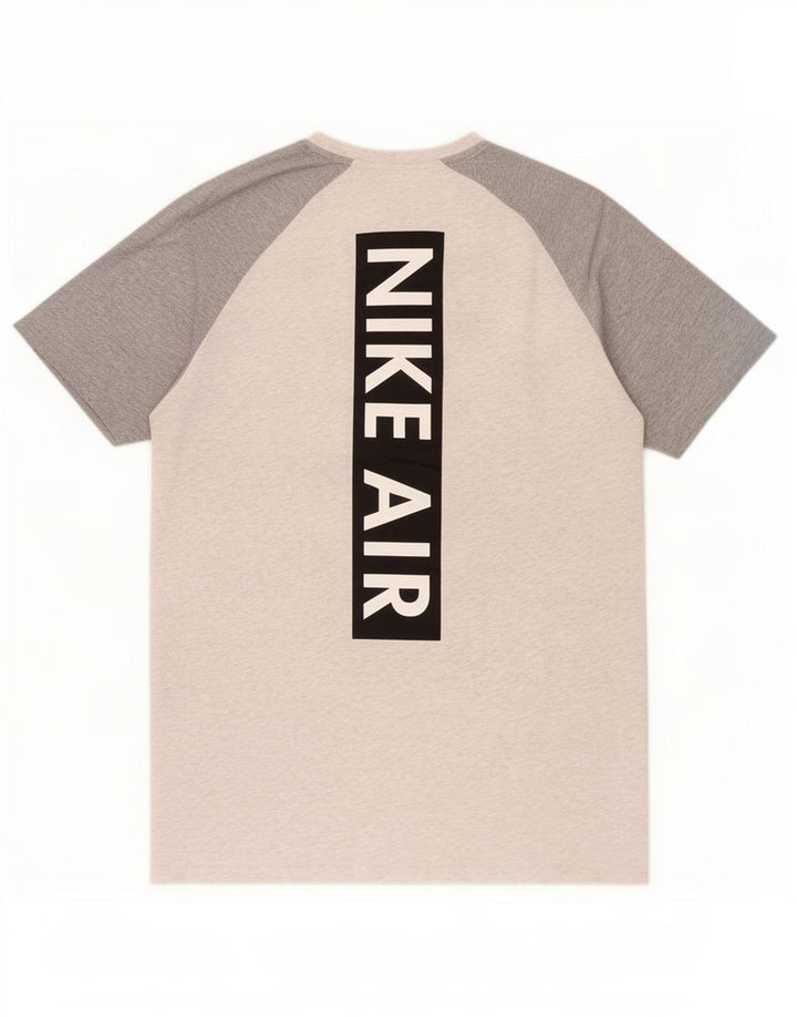 Nike T-Shirt Graphique Homme Gris Moyen Colourblock