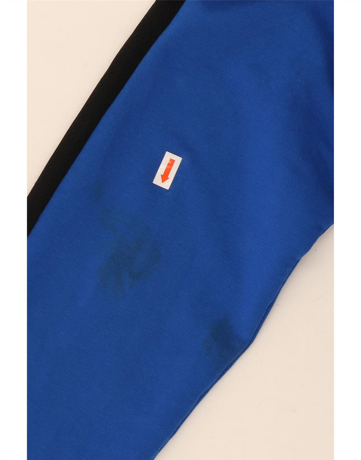PUMA Sweat-Shirt Zip Neck Homme Bleu Moyen Colourblock