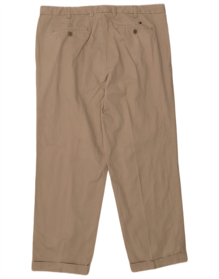 TOMMY HILFIGER Pantalon Chino Pegged Homme W42 L32 Coton Beige