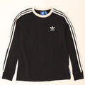 Adidas Haut à manches longues pour femme UK 12 Coton noir moyen