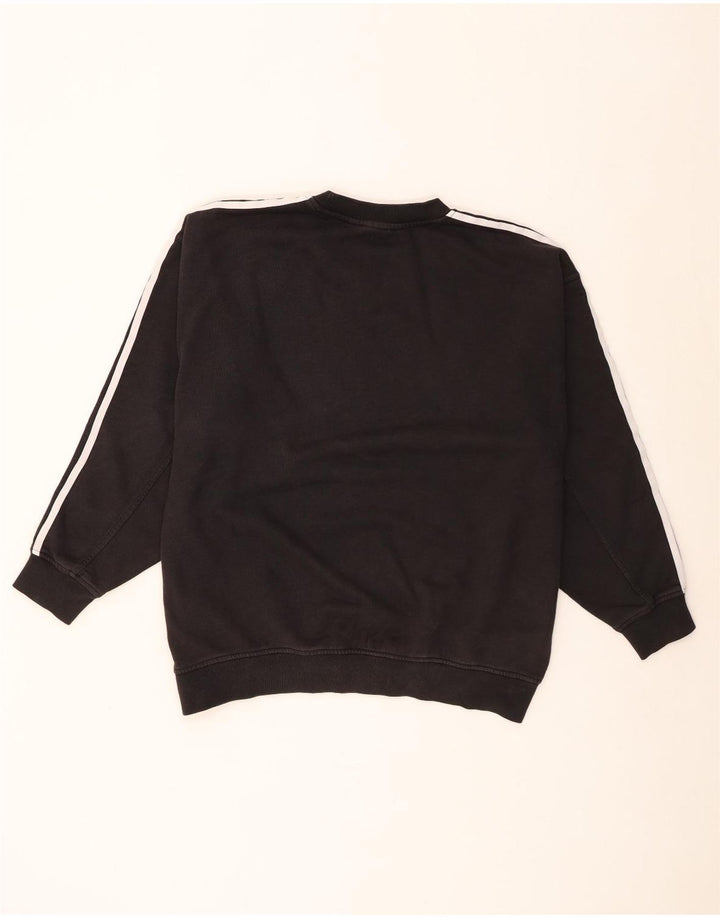 Adidas Sweat-shirt surdimensionné pour femme UK 8 Petit coton noir