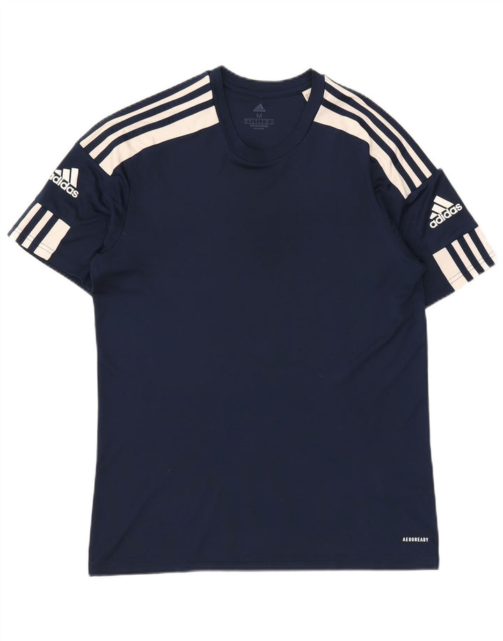 Adidas Homme Aeroready T-Shirt Top Bleu Marine Moyen Polyester