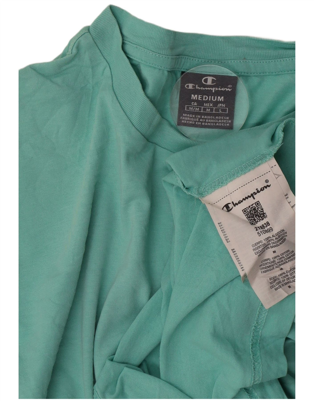 Champion T-Shirt Homme Vert Moyen Coton