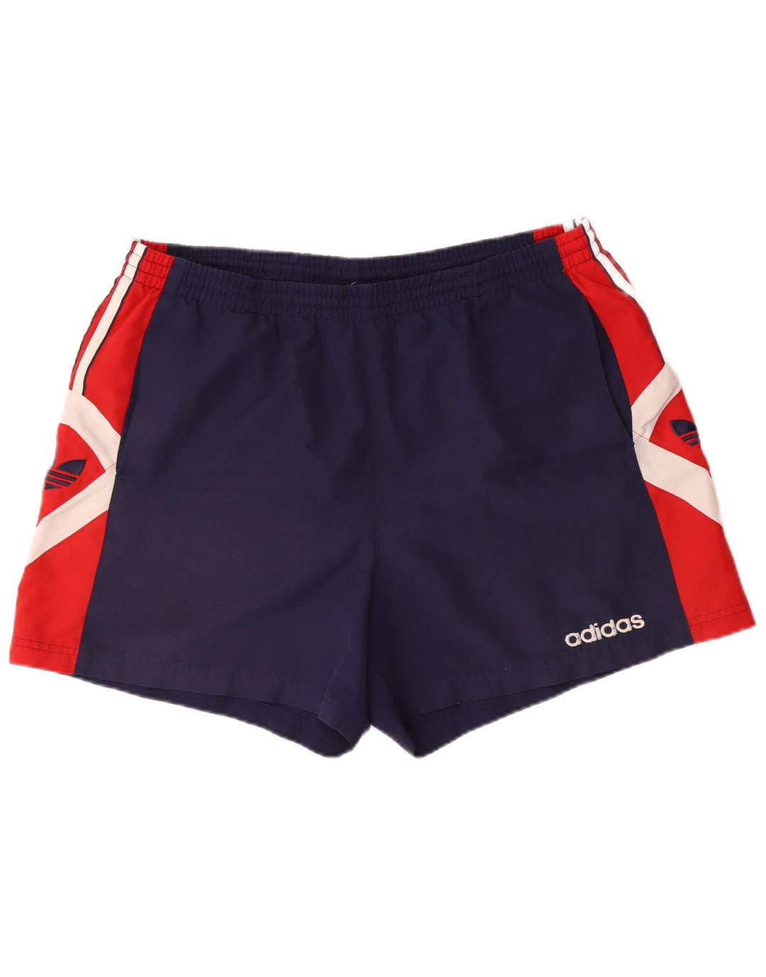 ADIDAS Short de sport graphique pour hommes XL Bleu marine Colorblock Polyester