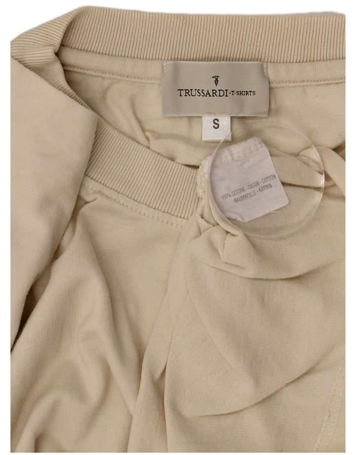 Trussardi T-Shirt Top Petit Coton Beige |