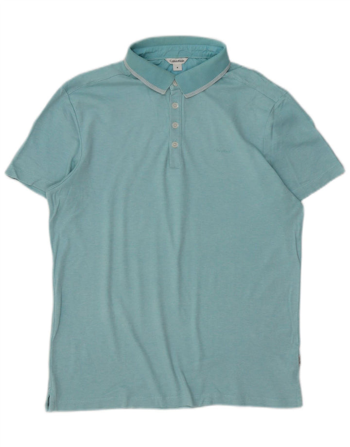 CALVIN KLEIN Polo Homme Petit Bleu Coton
